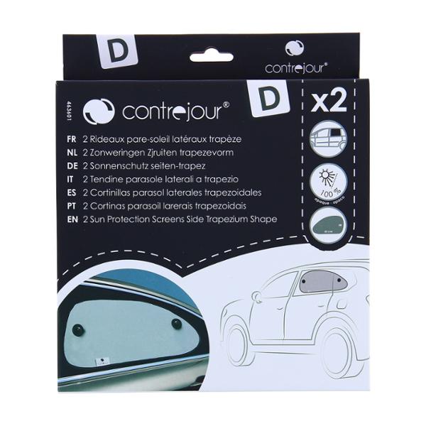 CONTREJOUR 2 tendine parasole laterali profilate 65x38cm