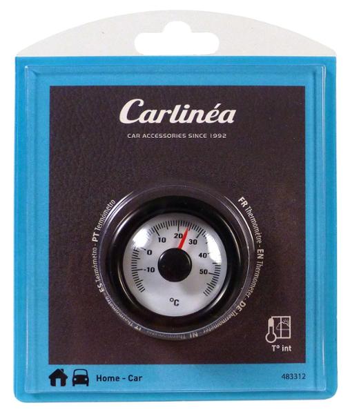 CARLINEA thermomètre rond à aiguille -20°c/+60°c accessoire auto tableau de bord
