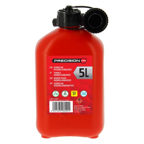 PRECISION-STEEL tanica rossa 5L omologata carburanti