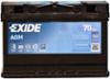 EXIDE AGM EK700 70Ah 760A - La Batterie pour les besoins électriques les plus exigeants des véhicules Start-Stop#Les batteries AGM d'EXIDE sont dotées de la technologie révolutionnaire LifeGrid, idéale pour les voitures équipées du système Start-Stop ou de systèmes de récupération d énergie au freinage et ainsi résister aux cycles continus de charge/décharge imposés par le dispositif Stop&Start des véhicules modernes.#La gamme a été conçue pour nos clients première monte et est spécialement optimisée pour les technologies de motorisations les plus avancées arrivant sur le marché aujourd hui et dans les années à venir. Elle offre des performances inégalées et l assurance d une marque présente en première monte.#Bac des batteries issu de plastique recyclés afin de réduire l'impact environmental