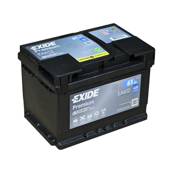 EXIDE EA612 BATTERIE VOITURE PREMIUM 61Ah 600A LB2