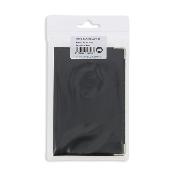 COLOR POP 550040 Porte-Papiers Voiture, Nouveau Permis, Simili cuir noir