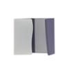 COLOR POP porte-papiers violet PVC dimensions 9,3 x 13,5 cm ouvert 26,5 x 13,5cm