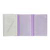 COLOR POP porte-papiers violet PVC dimensions 9,3 x 13,5 cm ouvert 26,5 x 13,5cm