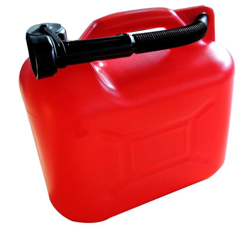 Jerrican 10litres  rouge dimensions l15 x h30 x p30 cm