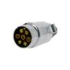 XL Perform Tool 553902 Spina maschio a 7 poli per rimorchio in metallo, 12 V