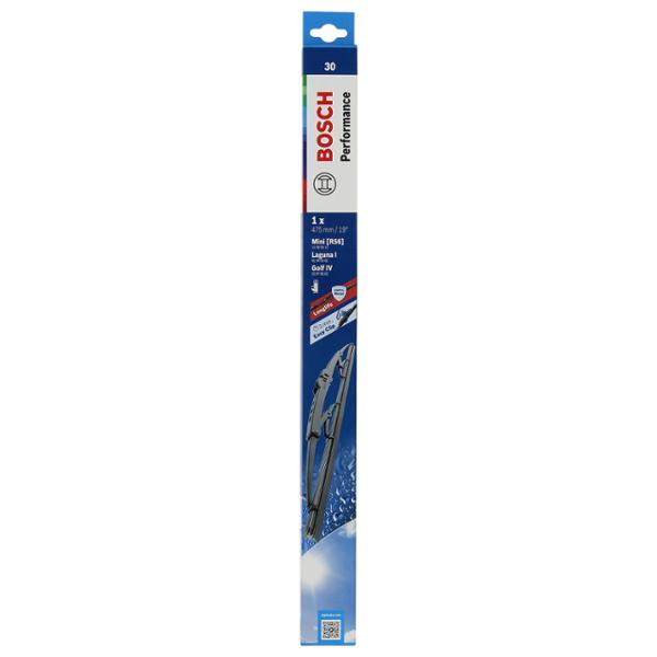 1 balai essuie-glace Perfomance BOSCH N°30 longueur 48cm