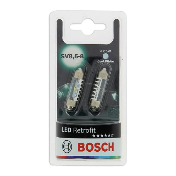 Bosch - 2 ampoules C5W LED Retrofit lampes auto - 6 000 K 12 V 1 W SV8,5-8