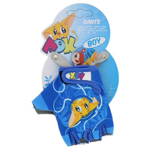 AOK guanti bici bambino blu