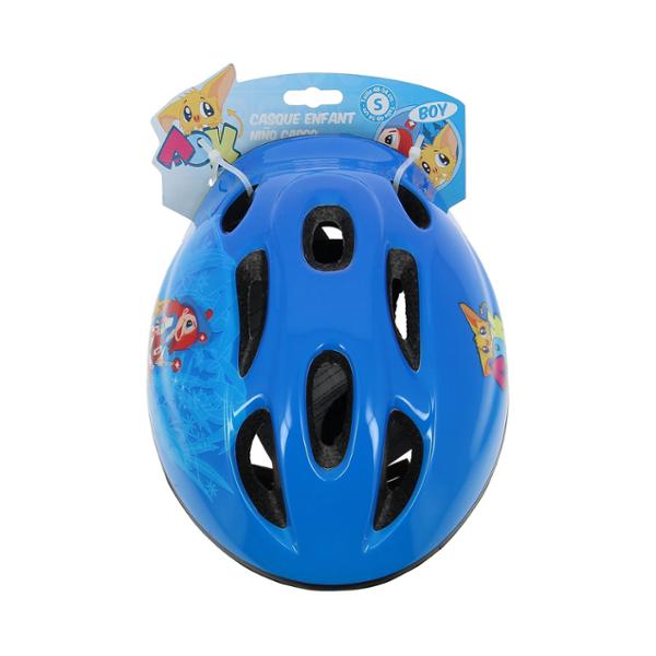 AOK kid bicycle helmet. 48-54. Headlock. Blu
