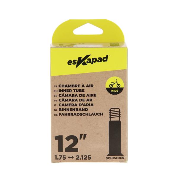 esKapad Chambre A Air 12 pouces x 1,75 à 2.125 Valve Schrader, Vélo Enfant