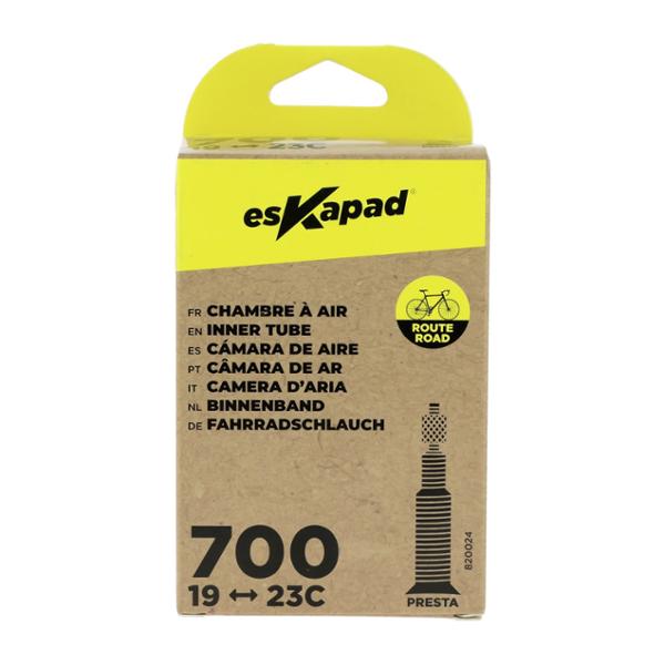 esKapad Chambre A Air Velo de Route, 700x19/23C Valve Presta