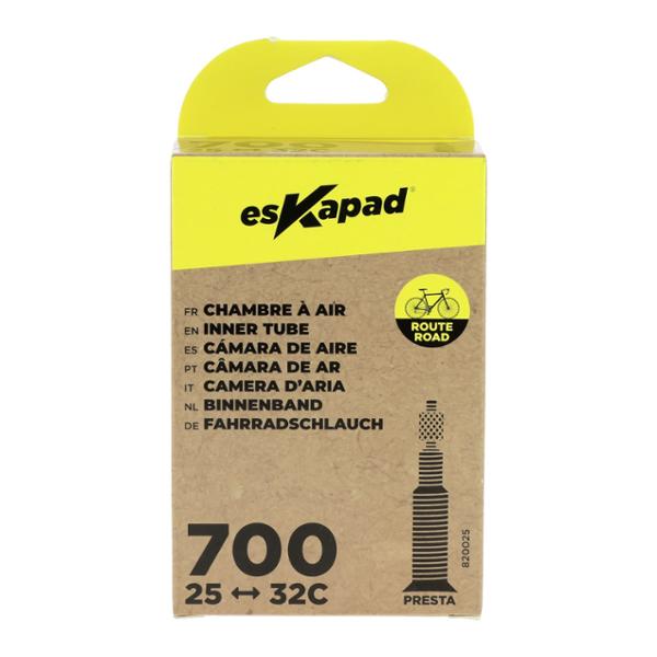 esKapad Chambre A Air Velo de Route, 700x25/32C Valve Presta