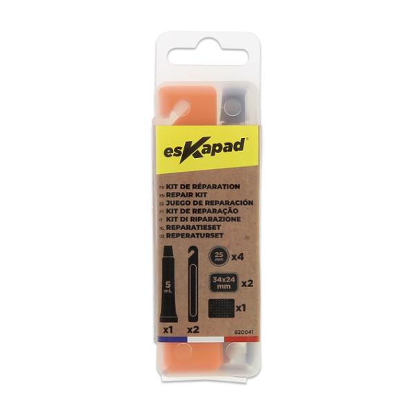 ESKAPAD bike repair kit:6 patches/grater/glue/tyre-lev.