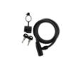 esKapad Antivol Vélo Spirale, 2 Clés 1 Support, Anti-Rayure, Diam=8mm / L=1,5m