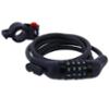 esKapad Antivol Vélo Spirale, à code 4 chiffres, Diam=8mm /L=1,5m + Support