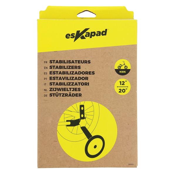 esKapad Petites Roues Stabilisatrices pour Vélo Enfant de 12'' à 20 pouces