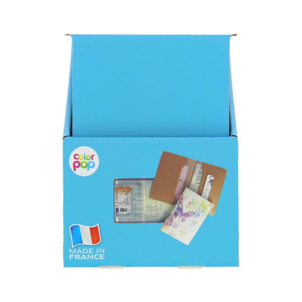 Mini présentoir prêt à vendre composé de 20 porte-papiers aux couleurs suivantes : Violet, orange, rose, bleu, vert
Pour carte-grise, permis de conduire, assurance, etc...
PVC 100 % recyclable, coins métal, piqûre sellier