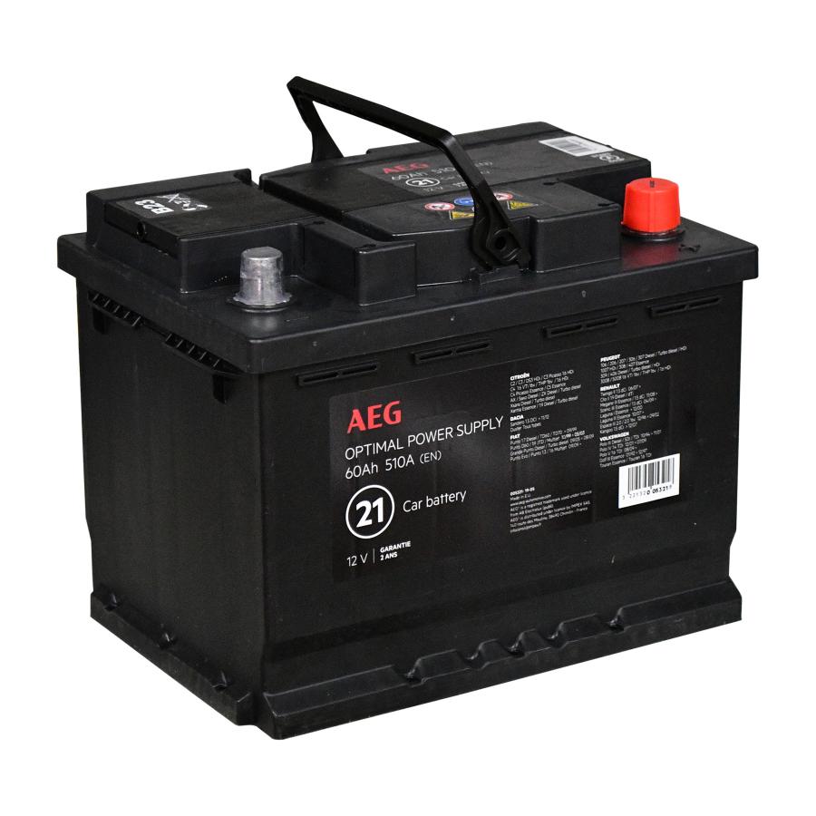 AEG batterie auto 510A 60Ah - 005321 - 3221320053218 - Impex