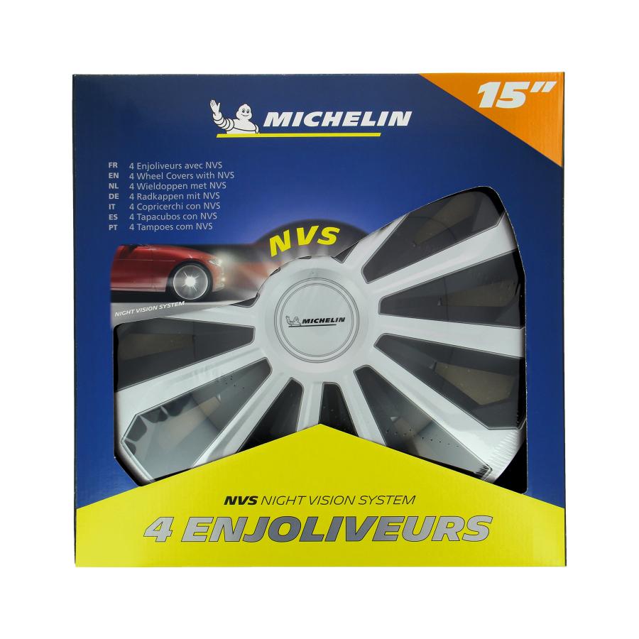 MICHELIN 4 wheel covers 15'' - 009131 - 3221320091319 - Impex