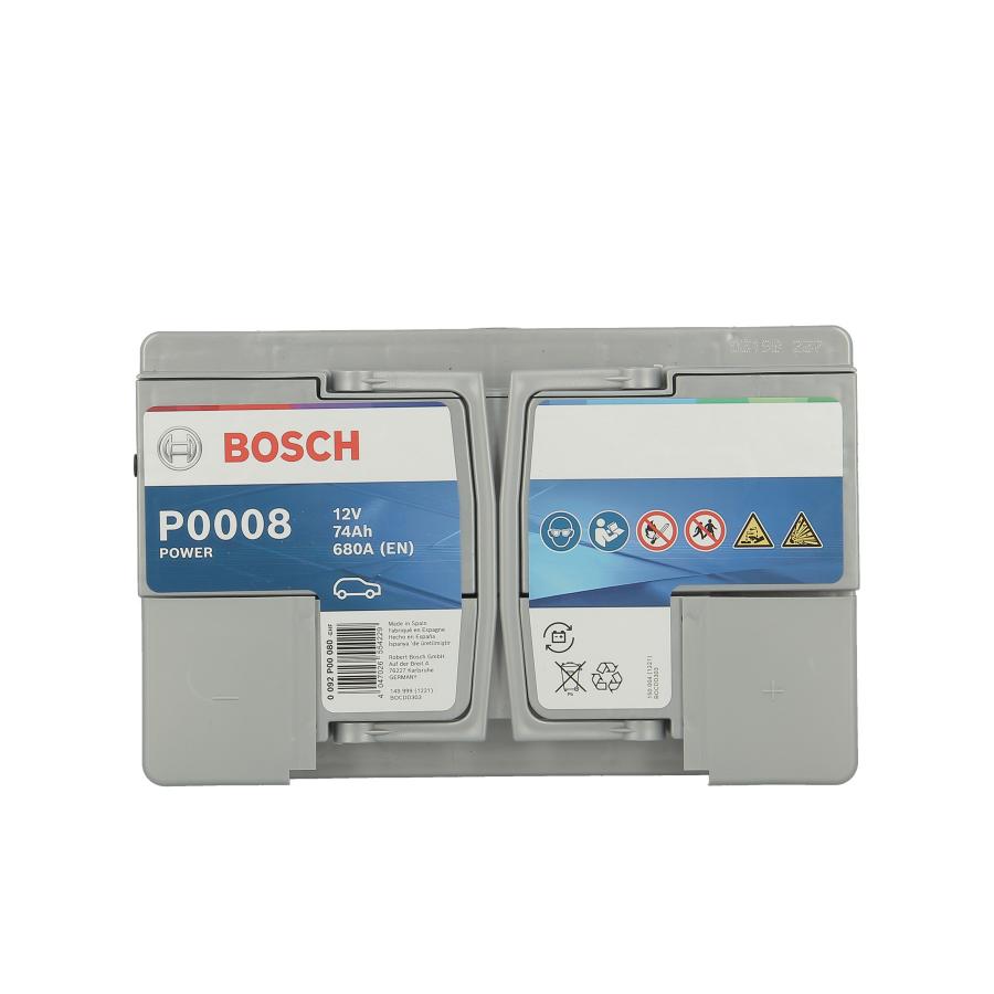 Batterie de voiture Bosch S4008 - 74A/h - 680A - pour véhicules